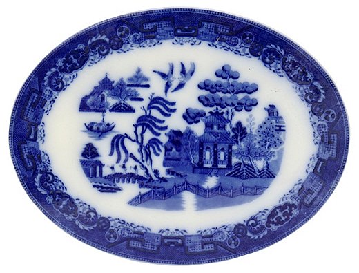 Mintons’ best-selling Willow pattern dates from the early 19th century.
